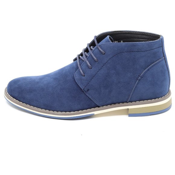 Metrocharm MC131 Blue Lace Up Oxford Dress Boot - Picture 3 of 7